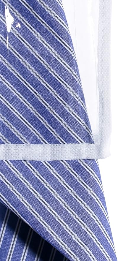 Clear Vinyl Shoulder Covers Closet Suit Protects Storage Home Decor Set of 12, 12"H x 22"W x 2"D-NeatNest