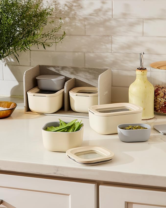 Caraway Mini Dash Inserts - 2pc .6 Cup Dash Ramekins w/Lids - Easy to Store, Non Toxic - Perfect for Sauces, Garnish, & Small Snack or Sides-NeatNest