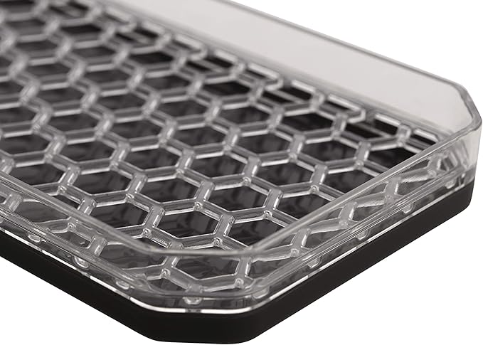 Spectrum HEXA Sponge & Brush Organizer With Soap Pump, Kitchen Sink Organizer With Refillable Soap Pump, Sponge & Dish Brush Holder Easy-Clean Sink Organization & Dish Brush Holder with Removable Base