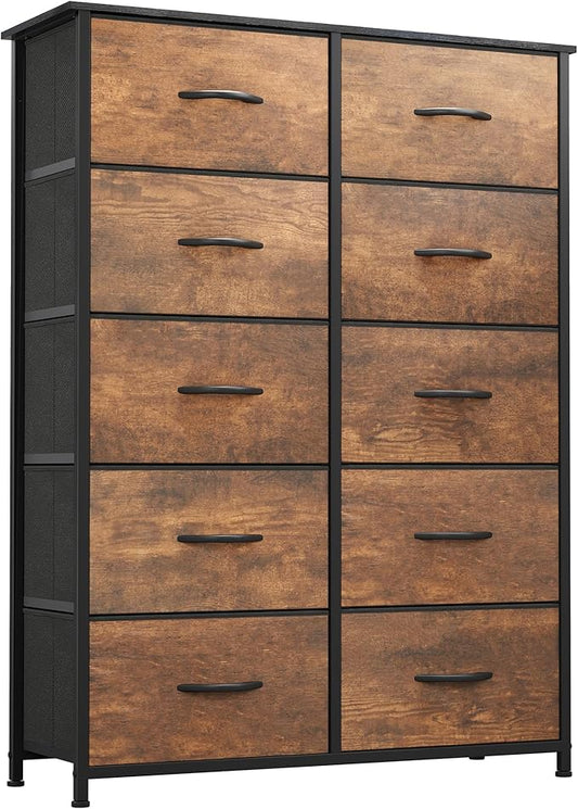 DWVO 10 Drawer Dresser - Fabric Storage Tower, Organizer Unit for Bedroom, Living Room, Hallway, Closets-NeatNest