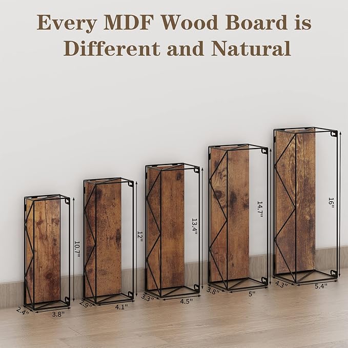 CRUGLA Bathroom Shelves Wall Mounted Set of 5, Hanging Storage Floating Shelf for Bathroom, Kitchen, Bedroom, Living Room Home Decor-NeatNest