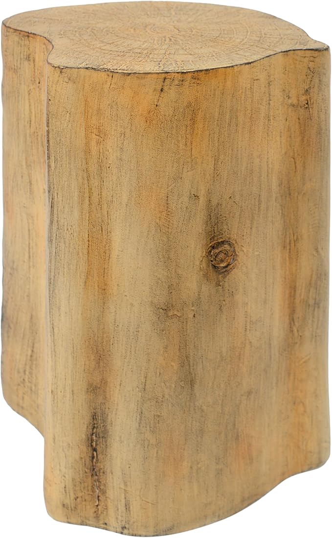 kevinplus 2-in-1 Irregular Nesting Side Table End Table Set of 2 for Living Room, MGO Material for Indoor & Outdoor, Natural Wood Grain, No Assembly, Natural