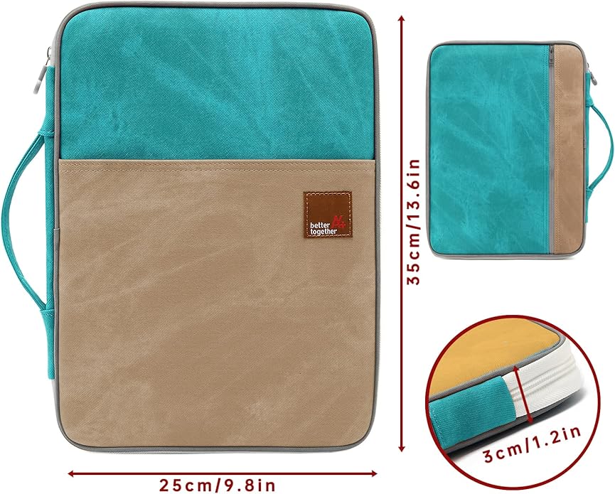 Document A4 Bag Case Waterproof Organizer Portfolio Office Travel Zipper Multi-Function Pouch