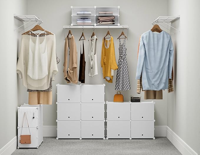 HOMIDEC Shoe Rack, 4 Tier Shoe Storage Cabinet 16 Pair Plastic Shoe Shelves Organizer for Closet Hallway Bedroom Entryway-NeatNest