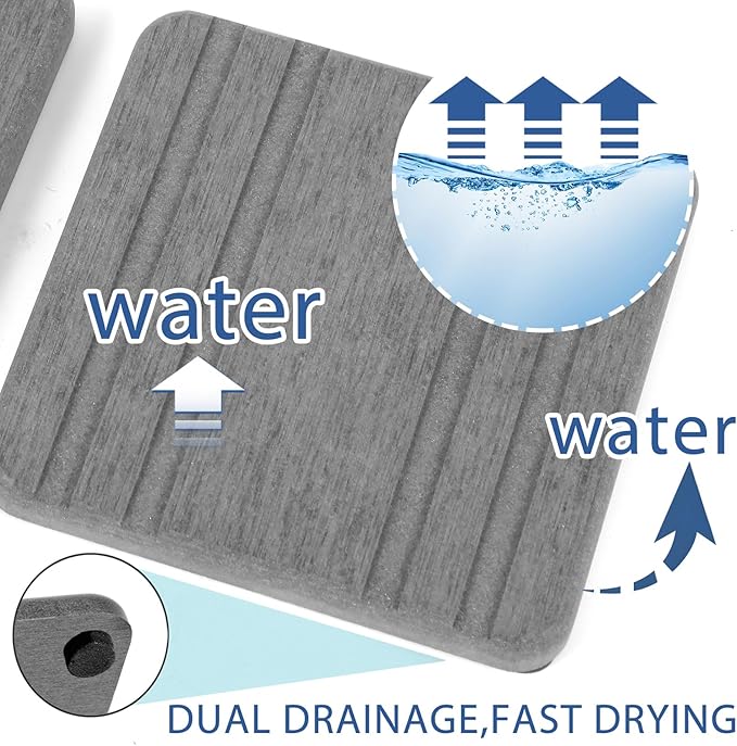 2PCS Water Absorbing Stone Tray, Quick Drying Diatomite Stone Sink Tray, Water Absorbent Diatomite Coasters for Kitchen Sink, Bathroom Counter Hand Soap Dish Toothbrush Holders-NeatNest