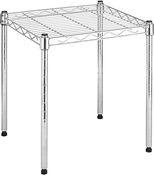 Whitmor Wire Shelving Unit, Metal Storage Shelves, Stacking Shelf with Basket, Easy Assembly Home Organizer for Pantry, Kitchen, Garage, Plant-NeatNest