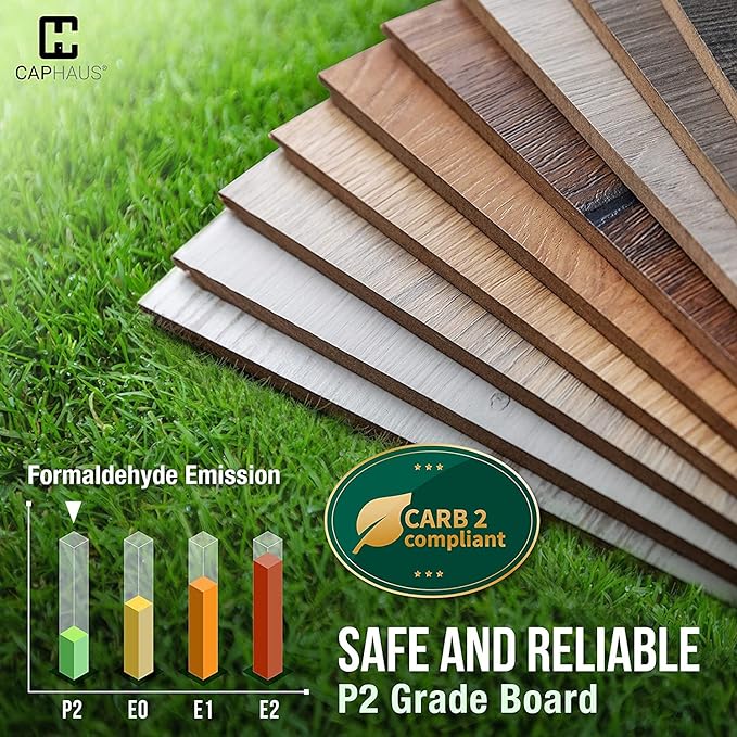 CAPHAUS 6 Tier Bookshelf, 24 Inch Width Free Standing Shelf, Bookcase Shelf Storage Organizer, Industrial Book Shelves for Home Office, Living Room, Kitchen, Rustic Oak Vintage Shelves & Metal Frame-NeatNest