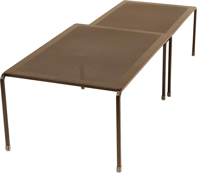 Deco Brothers Expandable Cabinet Shelf Organizer for Kitchen Cabinet and Counter, Bronze-NeatNest