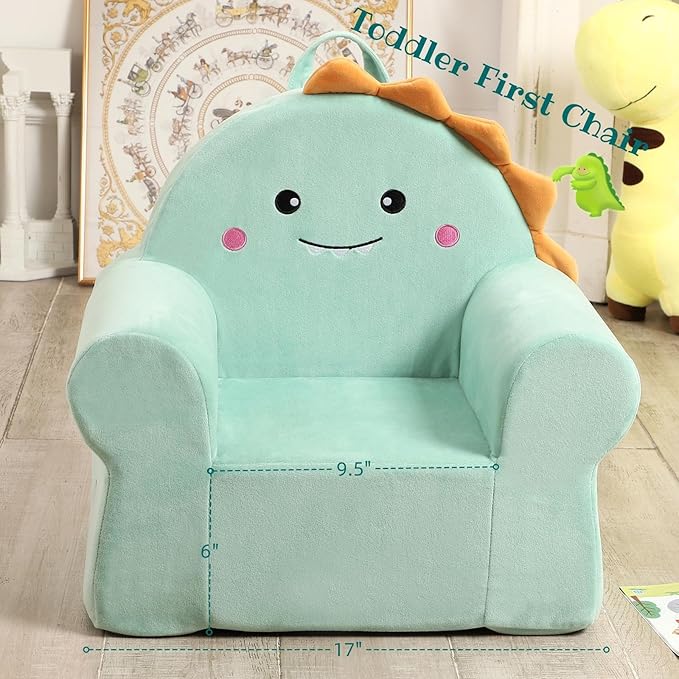 Cuddly Toddler First Chair, Premium Character Chair, Dinosaur, 18 Month up to 3 Years-NeatNest