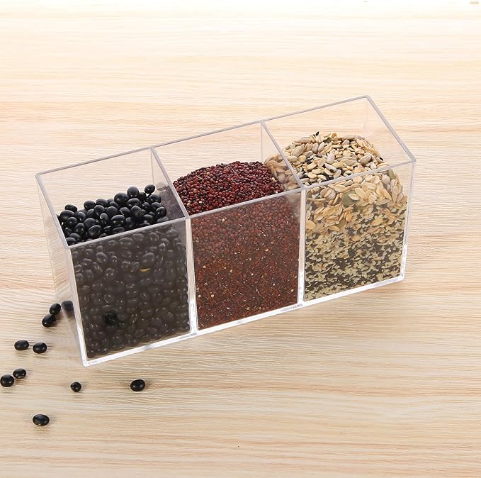 Clear Acrylic Silverware & Pen Organizer Caddy, Transparent Plastic Silverware Holder, Perfect for Office, Bedroom, and Bathroom Storage-NeatNest