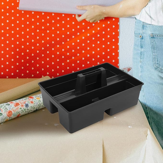 Cabilock 3 Multiuse Caddy Organizer with Handle Compartment Tote Cleaning with Handle Divided Classroom Tote Tray Carry with Handle Storage Box Portable-NeatNest