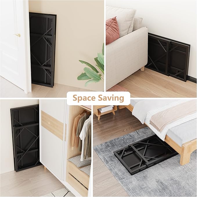 Elephance Folding Desk Writing Computer Desk for Home Office, No-Assembly Study Office Desk Foldable Table for Small Spaces-NeatNest