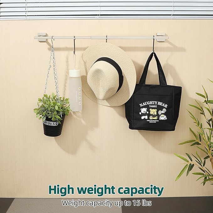 Alise Bathroom Towel Bar, Adjustable 17-30 Inch Single Towel Racks SUS304 Stainless Steel Towel Holder, Towel Racks for Bathroom Wall Mounted Towel Rack,Brushed Nickel
