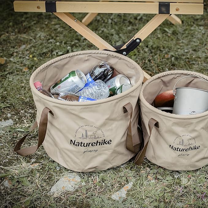 Naturehike Multifunctional Collapsible Water Basin, Folding Tub, Portable Bin, Lightweight Foldable Bucket with Handles for Camping, Dish Washing, Laundry, Fishing, Hiking