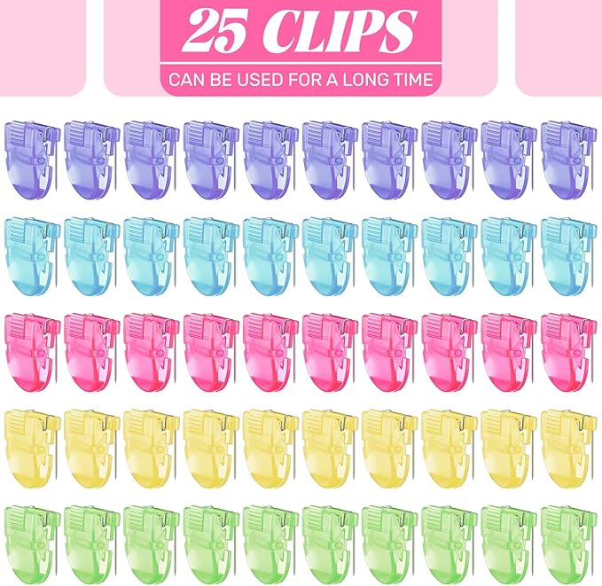 25 Pcs Cubicle Clips Fabric Panel Cubicle Accessories Fabric Partition Panel Wall Clip Office Photos Wall for Notes Memos Standard Size, 40-Sheet Capacity (Multicolor)