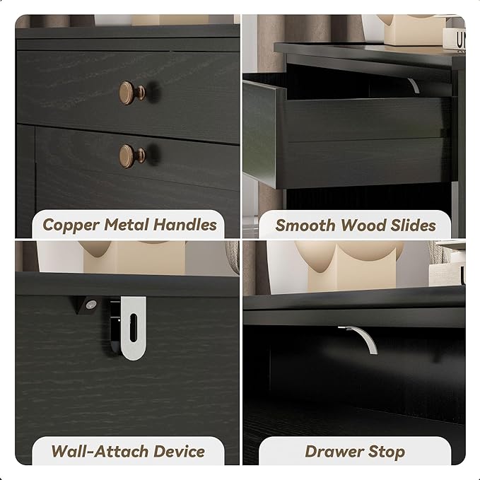 Shoe Storage Cabinet with 2 Flip Doors Set of 2, Wooden Narrow Shoe Cabinet Organizer with Drawer, Freestanding Hidden Shoe Rack with Adjustable Shelf for entryway, Hallway, Living Room, Black-NeatNest
