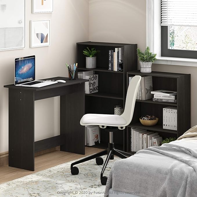 Furinno Pasir 3-Tier Open Shelf Bookcase, Blackwood