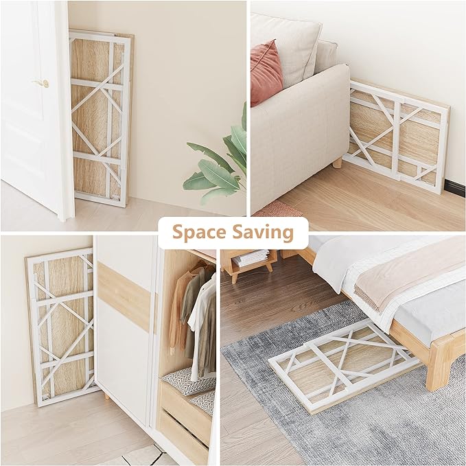 Elephance Folding Desk Writing Computer Desk for Home Office, No-Assembly Study Office Desk Foldable Table for Small Spaces-NeatNest