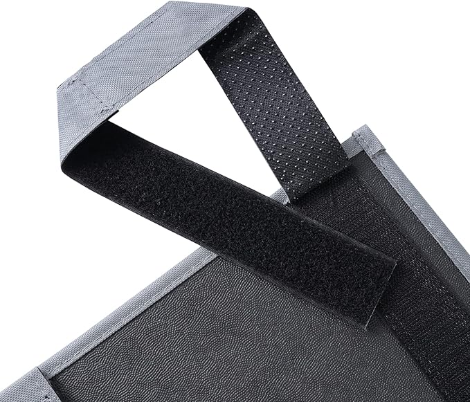 Hanging Bedside Caddy, Bedside Storage Organizer for Magazine, Phone, Remote control (4 Pockets-Grey)-NeatNest