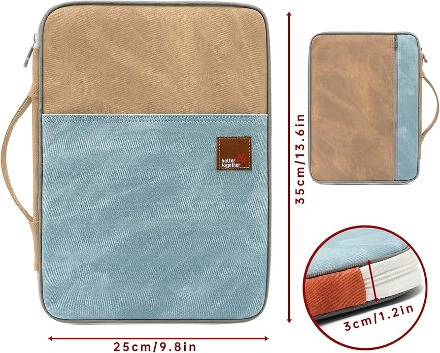 Document A4 Bag Case Waterproof Organizer Portfolio Office Travel Zipper Multi-Function Pouch