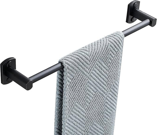 Black Towel Bar, Hand Towel Rack for Bathroom Wall Mounted Towel Hanger, Kitchen Bath Towel Holder, Toilet Towel Rod, 16 Inch