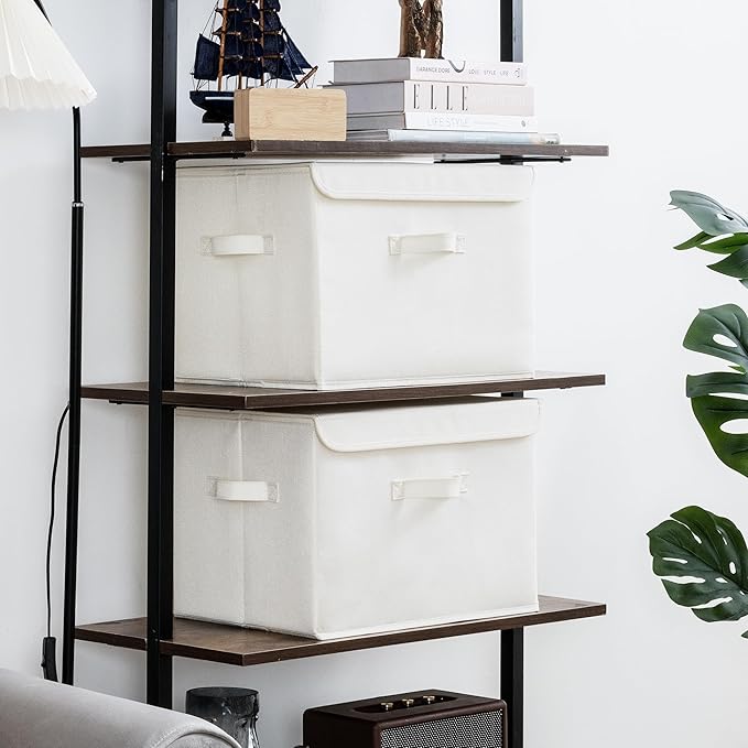 GRANNY SAYS Storage Boxes with Lids, Large Storage Bins with Lids, Decorative Box, Shelves Baskets, Clothes Storage and Organization, 2-Pack-NeatNest