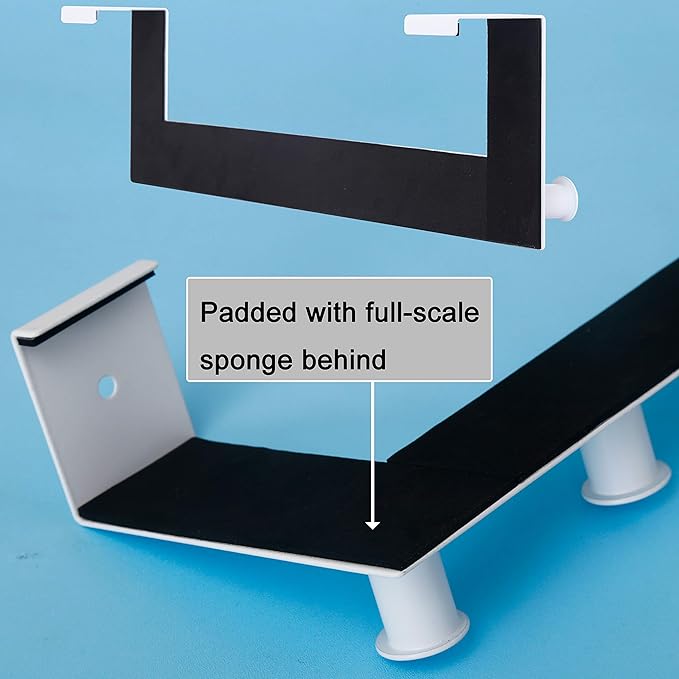 WEBI Over The Door Hooks,Door Hanger,Over The Door Towel Rack,6 Peg Hooks for Hanging,Door Coat Hanger Over The Door Coat Rack for Towels,Clothes,Behind Back of Bathroom,White