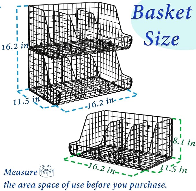 2-Tier Stackable Can Organizer for Pantry Shelves, 2 Pack Soda Can Organizer with 4 Adjustable Dividers, Kitchen Can Storage Organizer, Wire Drink Organizer, Metal Can Dispenser for Cabinets Shelf-NeatNest