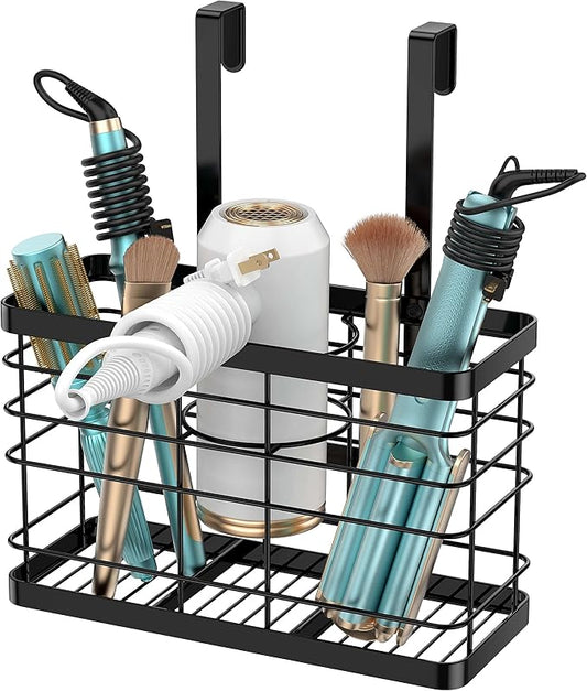 Hair Tool Organizer - Blow Dryer & Hair Dryer Holder Cabinet Door, Bathroom Organizer & Storage Basket for Styling Tools-NeatNest