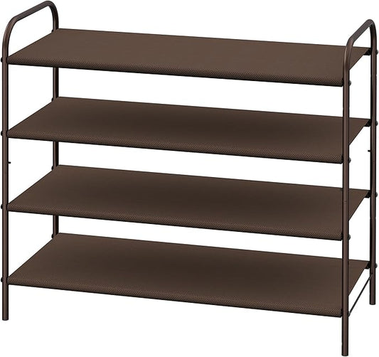 Simple Houseware 4-Tier Shoe Rack Storage Organizer, Bronze-NeatNest