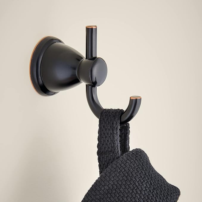 Franklin Brass Kinla Towel Hook, Oil Rubbed Bronze, Bathroom Accessories, KIN35-ORB-1 (Pack of 2)