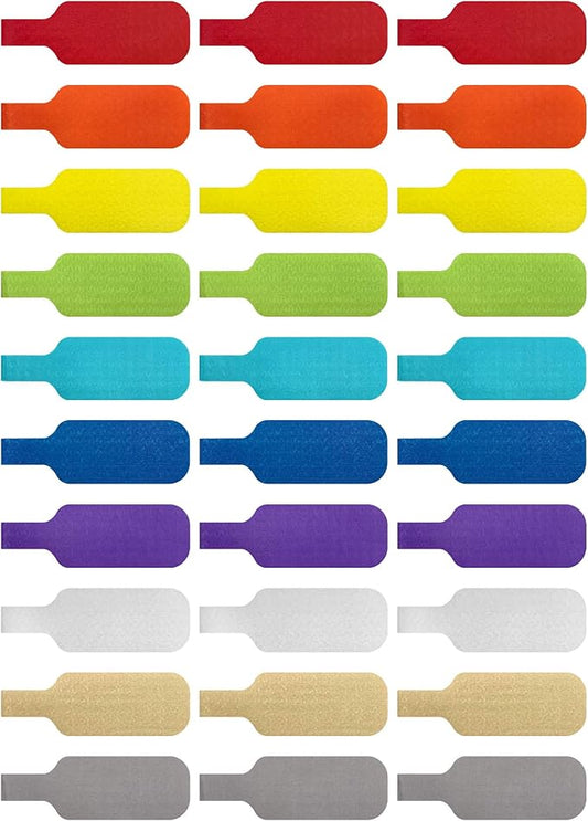 Wrap-It Storage - Cable Labels, Medium, Multi-Color (30-Pack) Write On Cord Tags for Wire Management and Identification-NeatNest