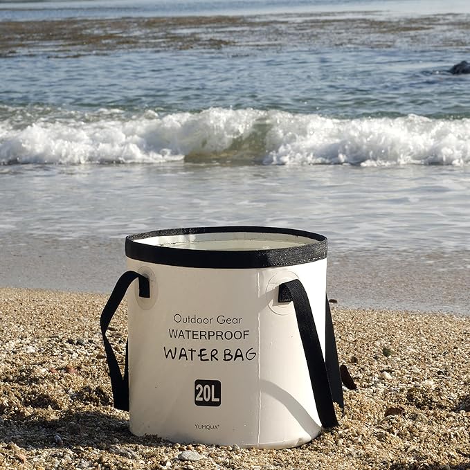 Collapsible Bucket 5 Gallon, Multifunctional Portable Folding Bucket Water Container Wash Basin for Camping Fishing Hiking Traveling Backpacking Outdoor Survival Gardening Car Washing-NeatNest