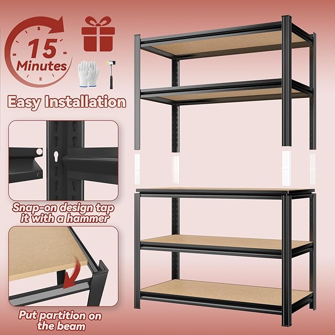 Bookshelf, 5 Tier Bookshelves, Tall Book Shelf For CDs/Movies/Books, Bookcase Shelf Storage Organizer, Wooden Book Shelf For Bedroom/Living Room/Home, Modern Light Brown (wooden-72"H*35.4"W*15.8"D)-NeatNest