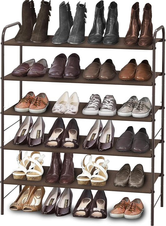 Simple Houseware 5-Tier Shoe Rack Storage Organizer, Bronze-NeatNest