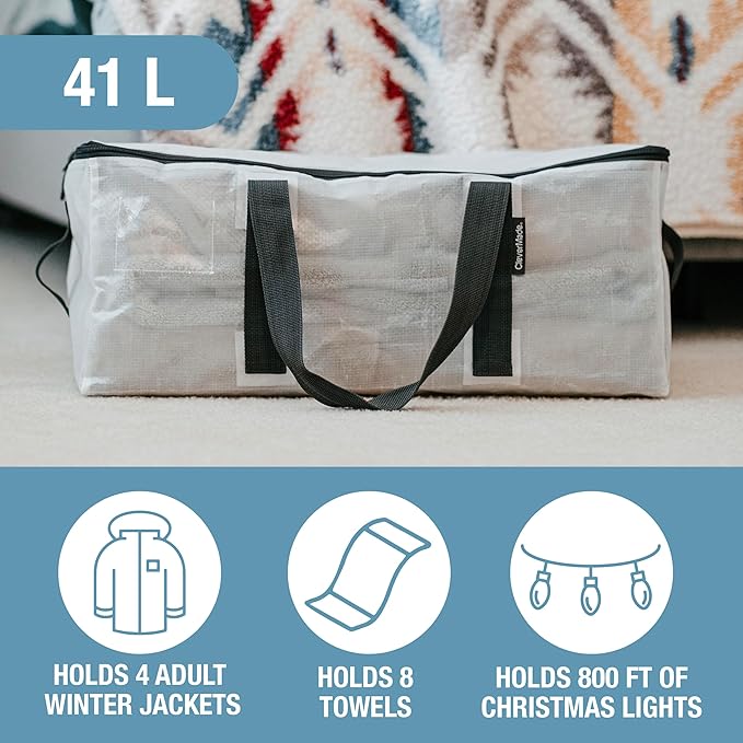 CleverMade Under Bed Storage Bag - Collapsible Storage for Shoes and Clothes Easy Use - Heavy Duty Utility Bag Home-NeatNest