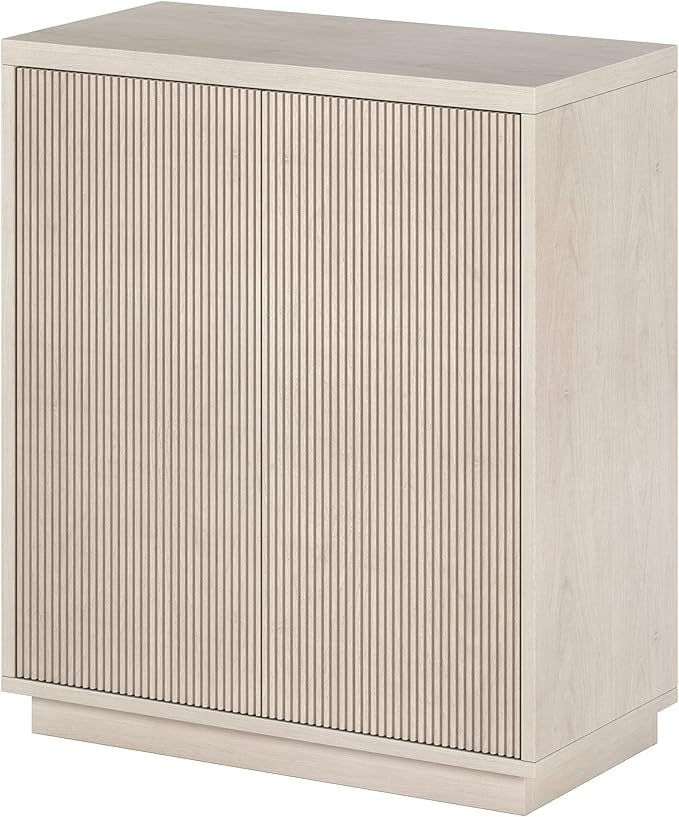 Henn&Hart Alston Accent Cabinet, 28" Wide, Alder White