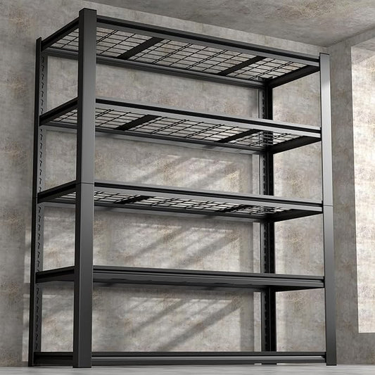 Garage Shelving,5-Tier Metal Storage Shelves,Metal Shelves for Garage Storage,Steel Shelving 24" D x 47" W x 72" H