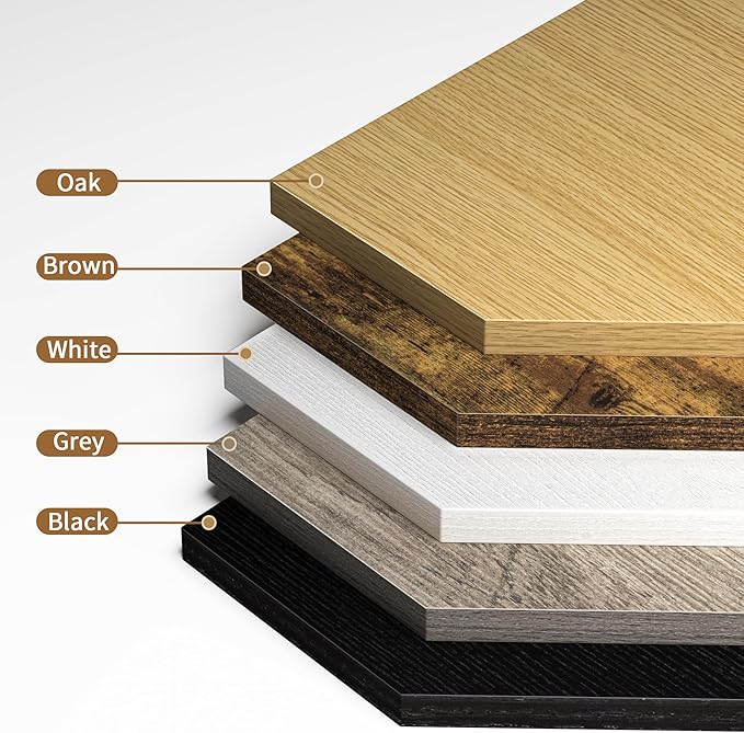 Corner Shelf Wall Mount, Corner Floating Shelves, Set of 4 Corner Wall Shelf Organizer, Rustic Wood Wall Storage Display Shelves for Living Room Bedroom Bathroom Kitchen, Oak-NeatNest