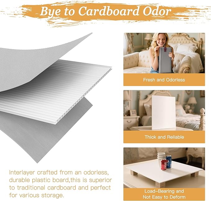 Criusia Under Bed Storage Bins with Clear PVC Lids – 2 Pack Large Underbed Organizers with Heavy-Duty Handles, Reinforced with 800G PP Panels & 80G Non-Woven Fabric – Waterproof & Foldable, Gery-NeatNest