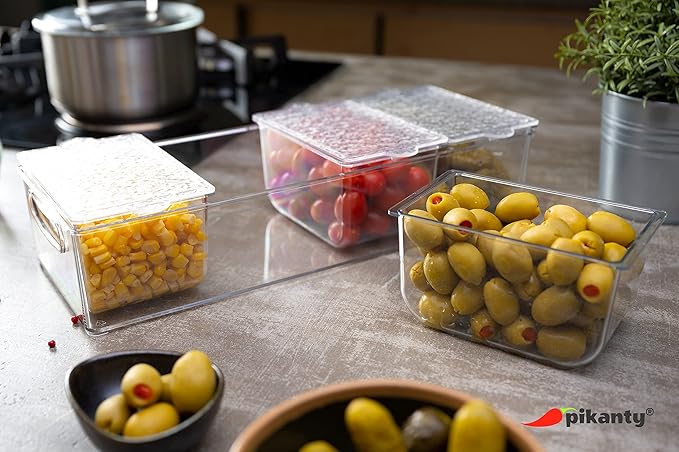 Condiment Server with 4 Removable Containers and Lids - Ideal for Parties, BBQs, and Picnics, Dishwasher Safe, and Made in the USA-NeatNest