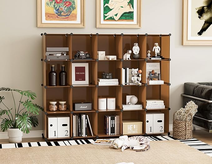 6-Cube Storage Organizer, Closet Organizer Storage Shelf Bookcase Bookshelf with Metal Hammer, Storage Cubes Organizer Cabinet for Kids, Closet, Bedroom, Bathroom, (11.8x11.8x11.8 inch)-NeatNest