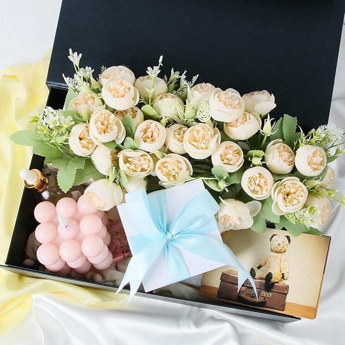 Aimyoo Galaxy Black Magnetic Gift Boxes with Lids 13.8x9x4.3 in, Large Bridesmaid Groomsman Proposal Box, Rectangle Collapsible Box for Present Graduation Birthday Storage 5 Pack-NeatNest