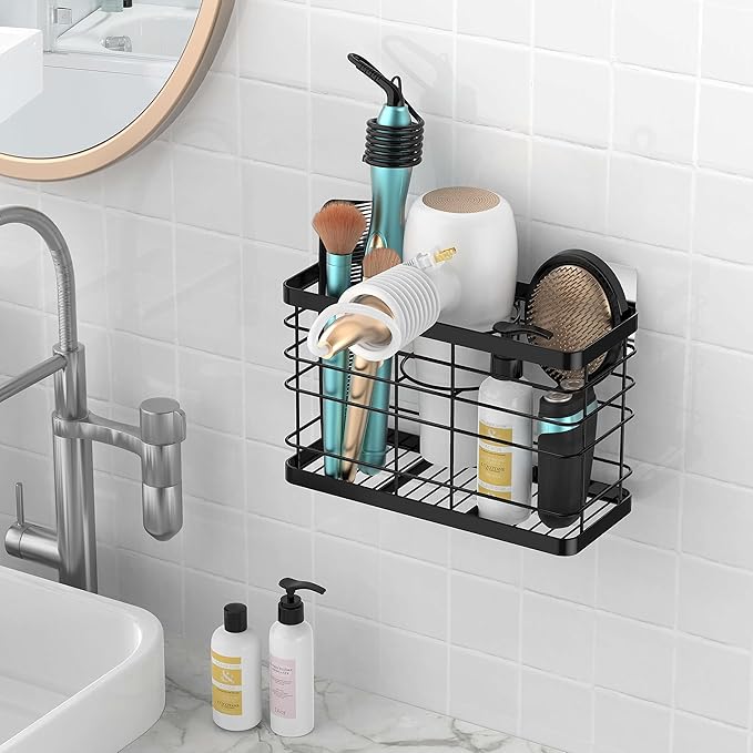 Hair Tool Organizer - Blow Dryer & Hair Dryer Holder Cabinet Door, Bathroom Organizer & Storage Basket for Styling Tools-NeatNest