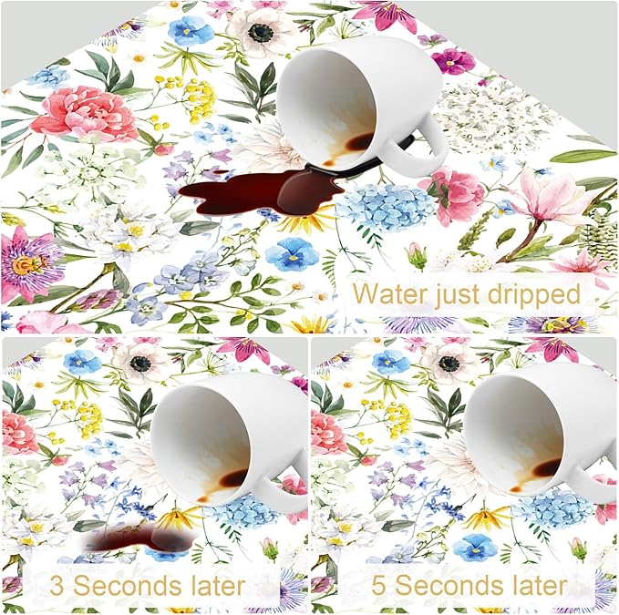 Colorful Flower Dish Drying Mats for Kitchen Counter Absorbent Fast Dry Dish Drainer Rack Mats for Dishes Utensils Pot and Pan, Kitchen Accessories 20"x12"-NeatNest