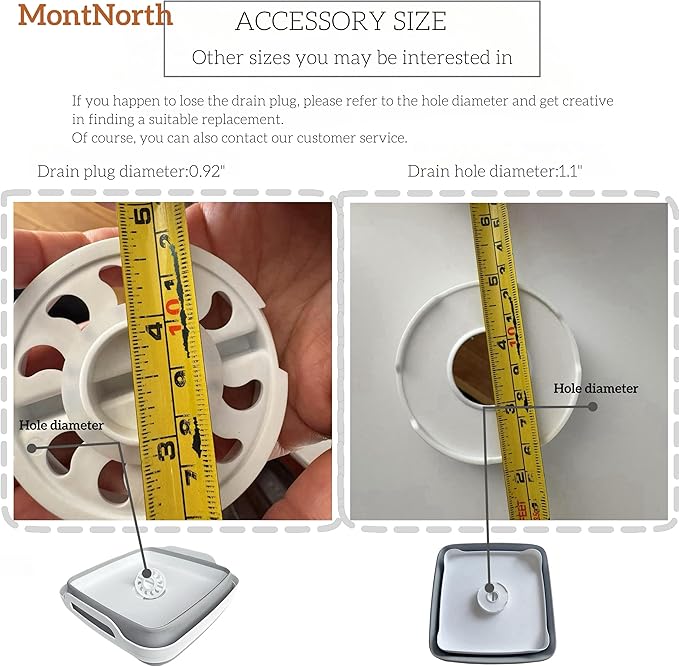 Collapsible Wash Basin 9L, Foldable Dish Tub with Drain Plug, Portable Collapsible Dish Basin, Camping Sink for Washing Dishes, Laundry & Kitchen Use,Gray-NeatNest