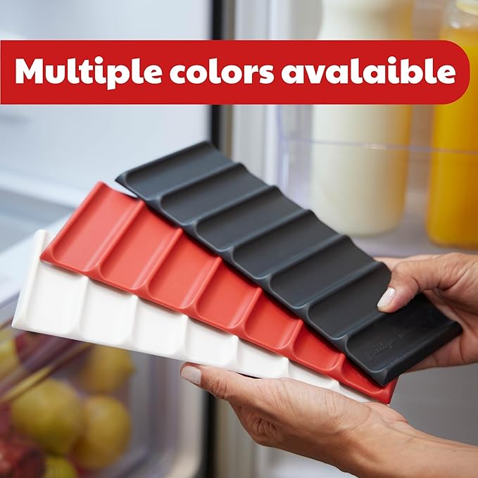 Fridge Monkey Mat - Wine & Soda Can Organizer for Refrigerator - Drink Organizer Holder Makes Cans & Bottles Stackable for Easy Storage - Space Saver for Refrigerator Organization - Cream (1 Pack)