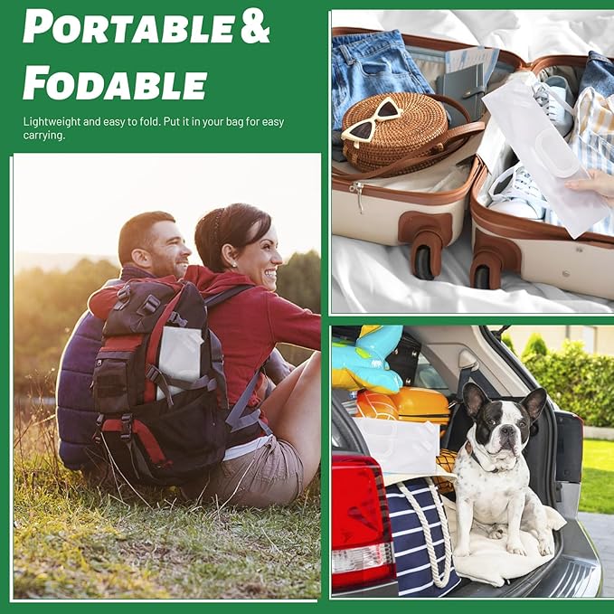 4 Pack Collapsible Water Jug Container, Portable Water Bags with Spout, Folding Plastic Water Carrier Tank, No Leak Emergency Camping Water Storage for Travel Hiking (2.6 Gal)