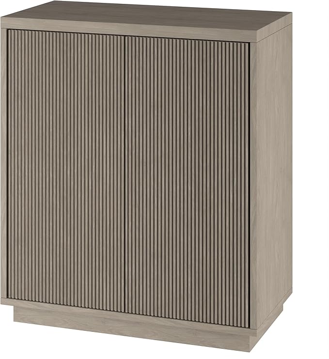 Henn&Hart 28" Wide Rectangular Accent Cabinet in Gray, for Home, Living Room, Bedroom, Entertainment Room, Office