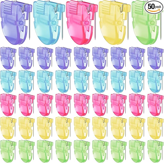 50 Pcs Cubicle Clips Fabric Panel Cubicle Accessories Fabric Partition Panel Wall Clip Office Photos Wall for Notes Memos Standard Size, 40-Sheet Capacity (Multicolor)